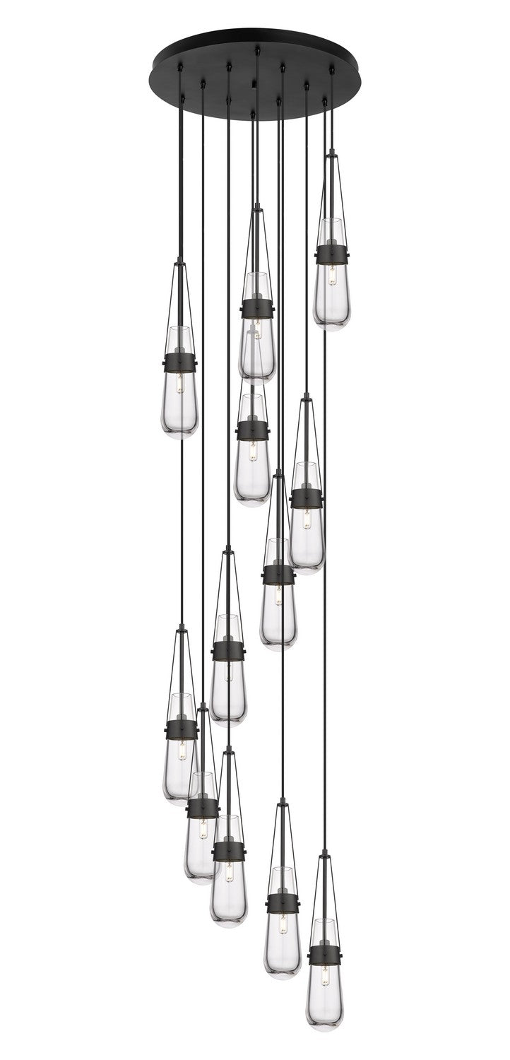 Innovations Downtown Urban 126-452-1P-BK-G452-4CL Pendant Light - Matte Black