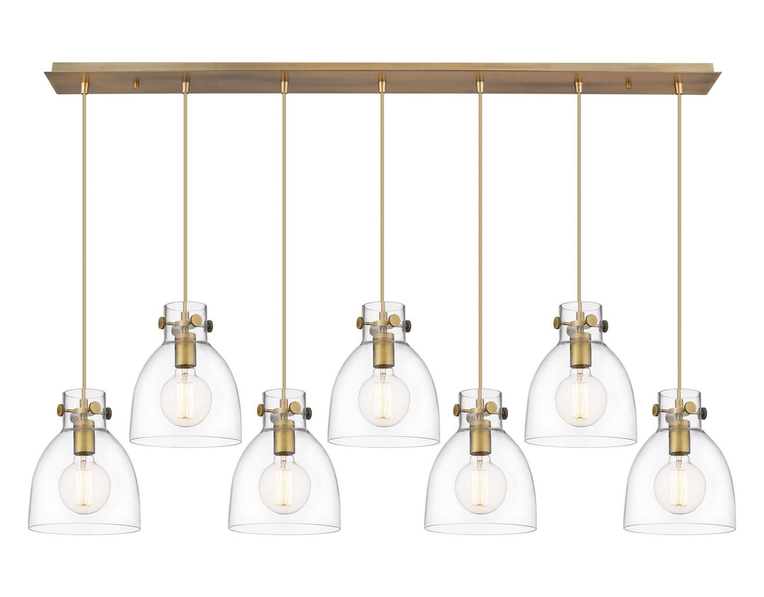 Innovations Downtown Urban 127-410-1PS-BB-G412-8CL Pendant Light - Brushed Brass