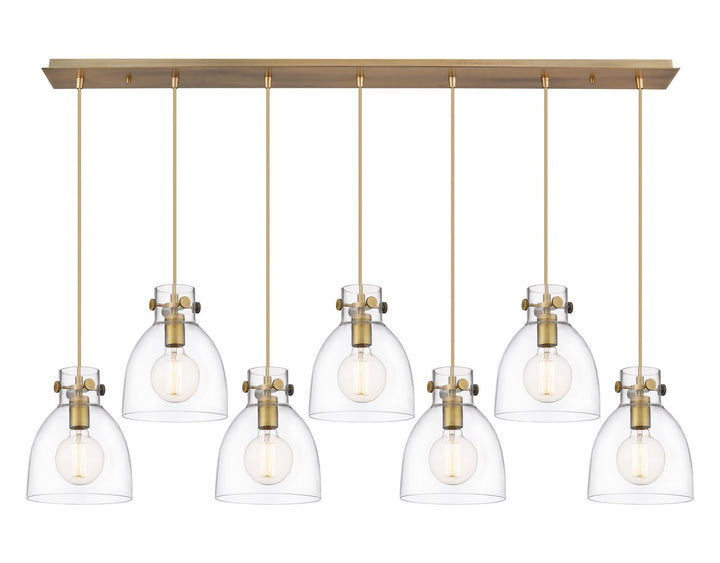 Innovations Downtown Urban 127-410-1PS-BB-G412-8CL Pendant Light - Brushed Brass