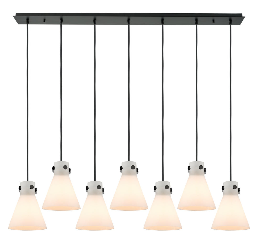 Innovations Downtown Urban 127-410-1PS-BK-G411-8WH Pendant Light - Matte Black