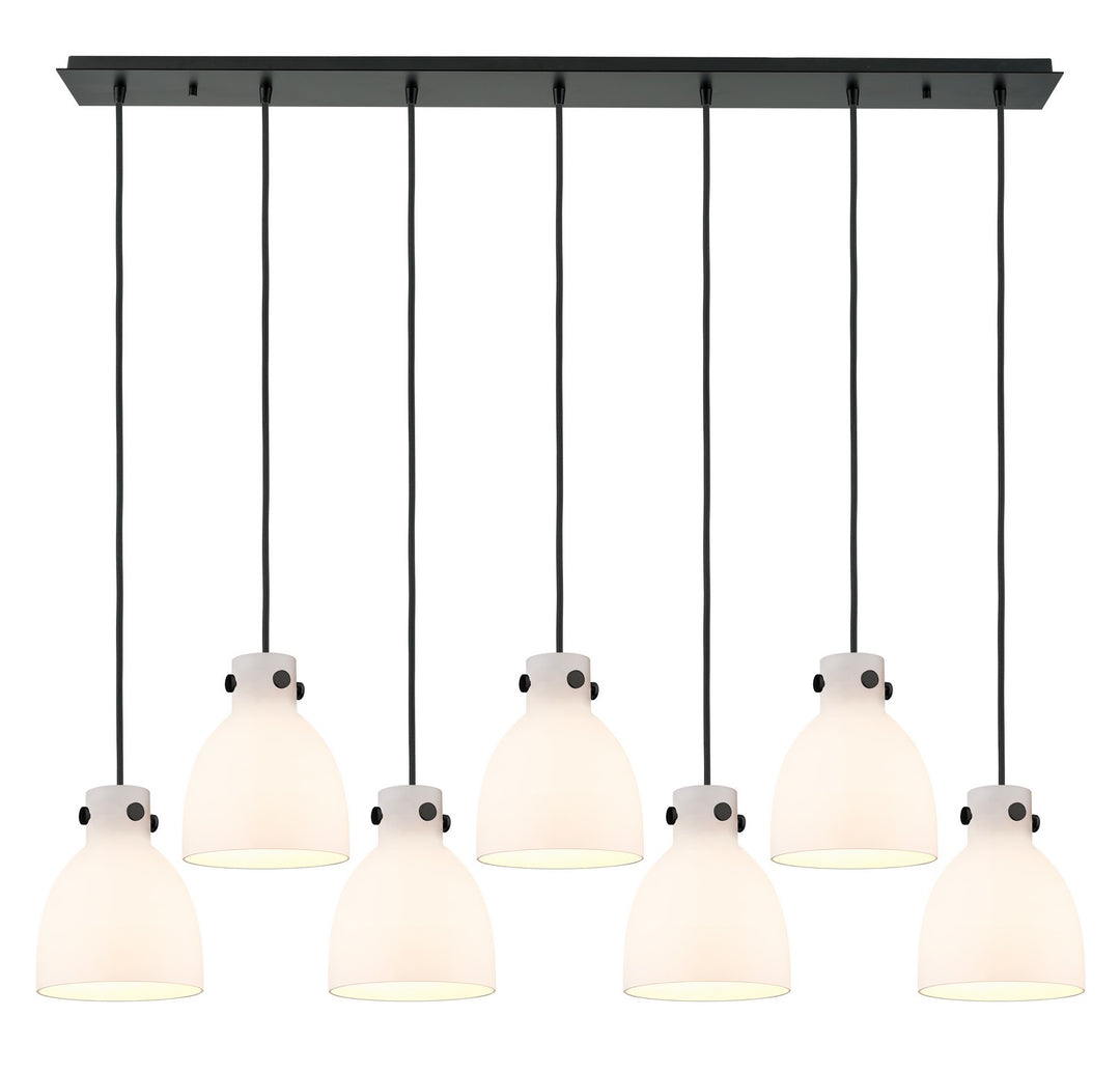 Innovations Downtown Urban 127-410-1PS-BK-G412-8WH Pendant Light - Matte Black