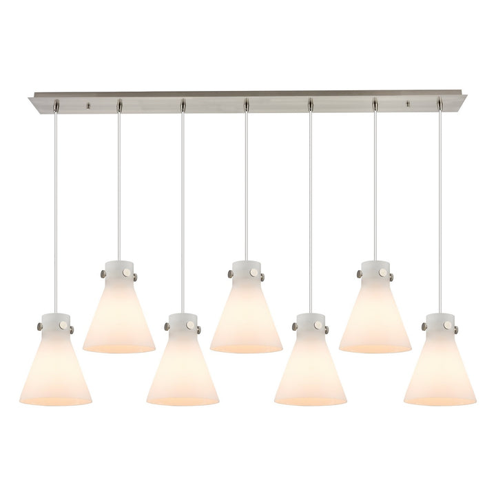 Innovations Downtown Urban 127-410-1PS-SN-G411-8WH Pendant Light - Brushed Satin Nickel