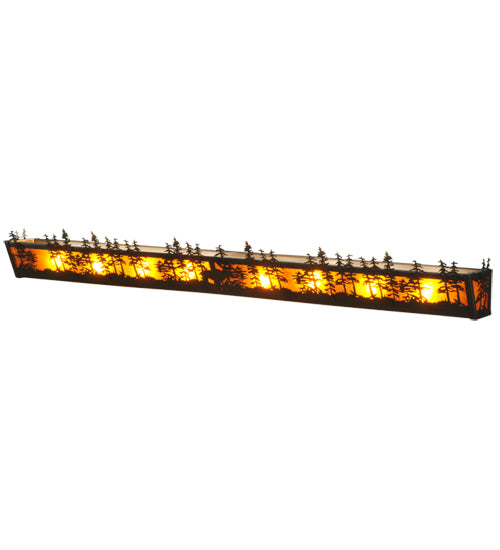 Meyda Tiffany Tall Pines 139293 Bath Vanity Light 7 in. wide - Timeless Bronze