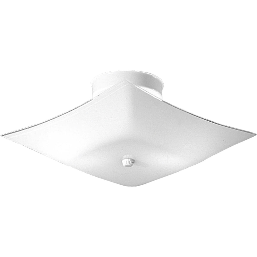 Progress Square Glass P4961-30 Ceiling Light - White