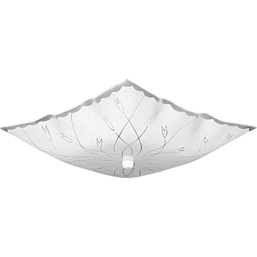 Progress Square Glass P4962-30 Ceiling Light - White