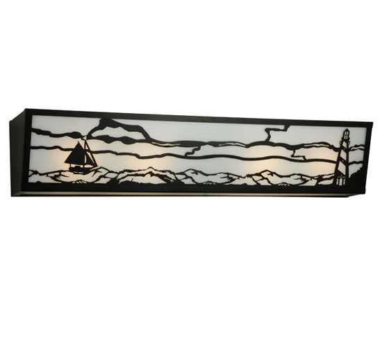 Meyda Tiffany Lighthouse 139331 Wall Light - Ca Black Powdercoat