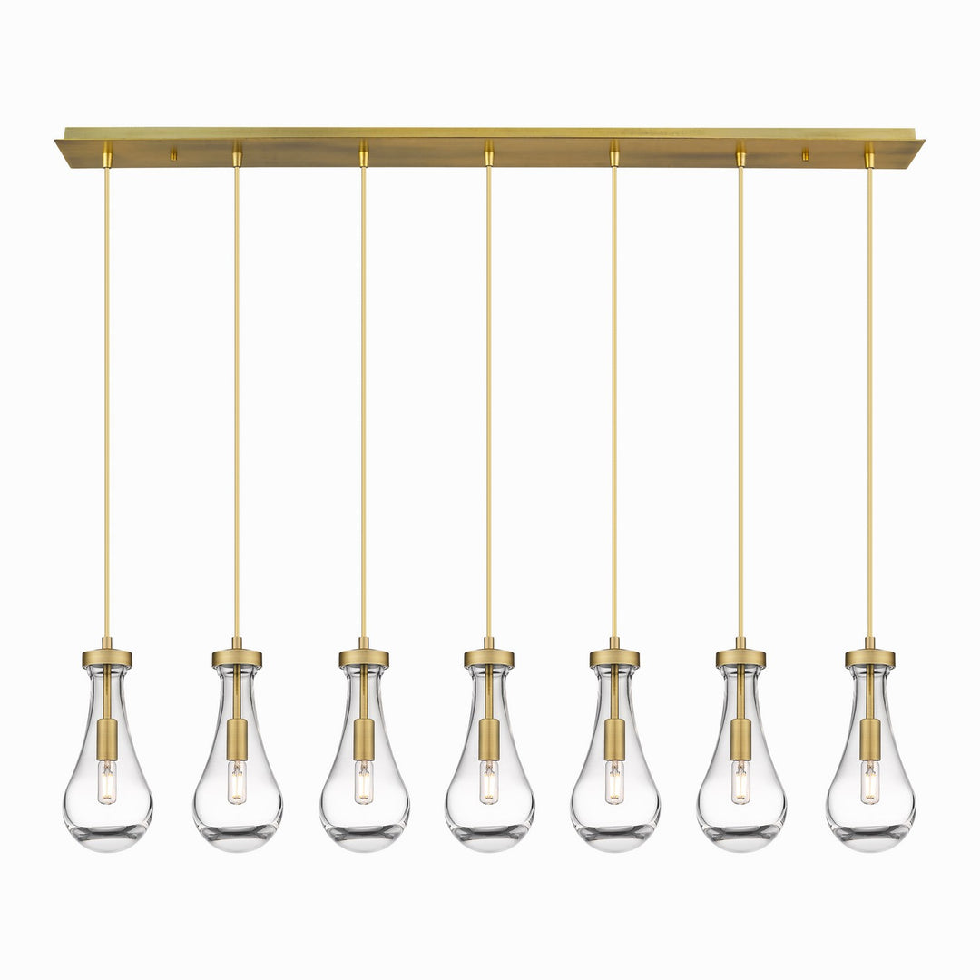 Innovations Downtown Urban 127-451-1P-BB-G451-5CL Pendant Light - Brushed Brass