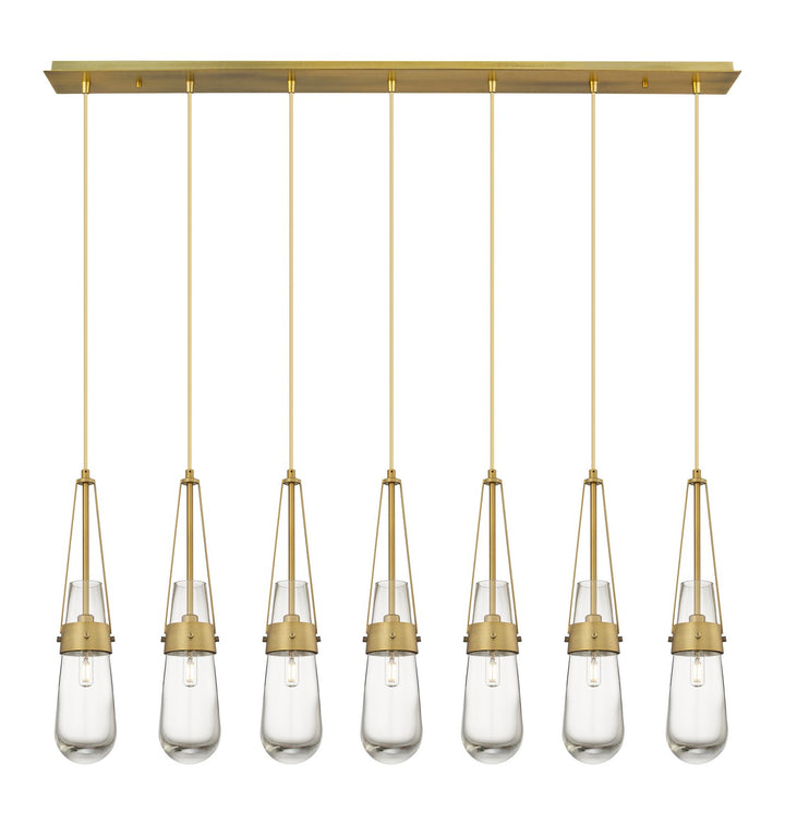 Innovations Downtown Urban 127-452-1P-BB-G452-4CL Pendant Light - Brushed Brass