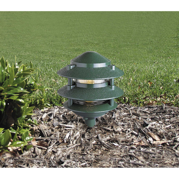 Progress Lighting P5204-38 Pagoda One Light Path Light Landscape Light Verde