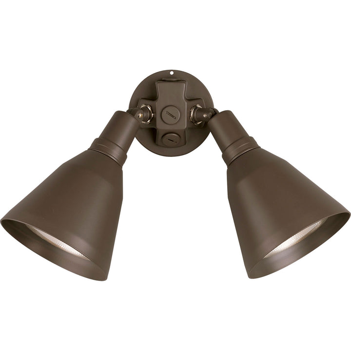 Progress Lighting P5203-20 Par Lampholder Two Light Wall Lantern Outdoor Bronze / Dark