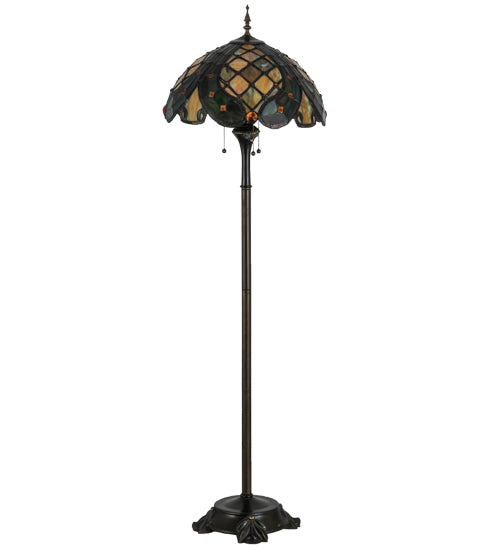 Meyda Tiffany Lighting 139421 Capolavoro Three Light Floor Lamp Lamp Bronze / Dark