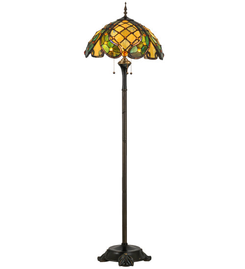 Meyda Tiffany Lighting 139421 Capolavoro Three Light Floor Lamp Lamp Bronze / Dark