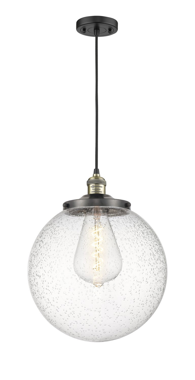 Innovations Franklin Restoration 201C-BAB-G204-14 Pendant Light - Black Antique Brass