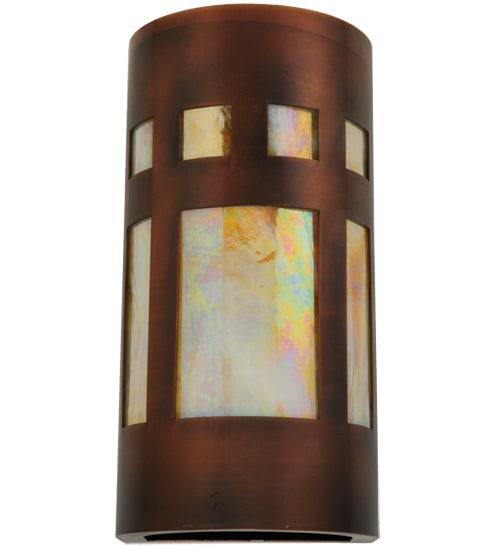 Meyda Tiffany Sutter 139434 Wall Light - Craftsman Brown,Custom,Transparent Copper