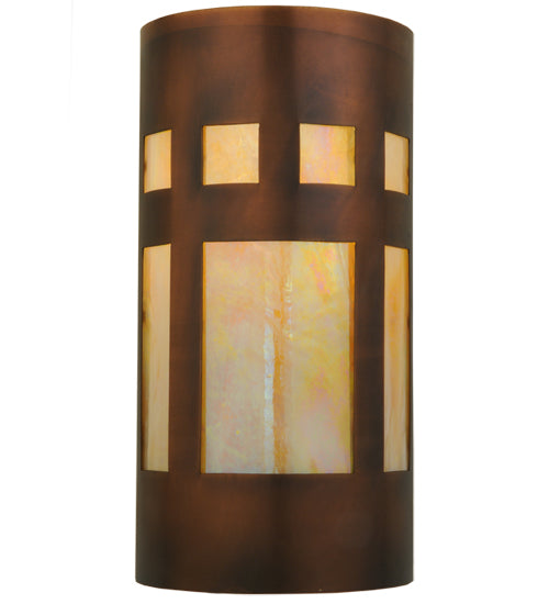 Meyda Tiffany Sutter 139434 Wall Light - Craftsman Brown,Custom,Transparent Copper