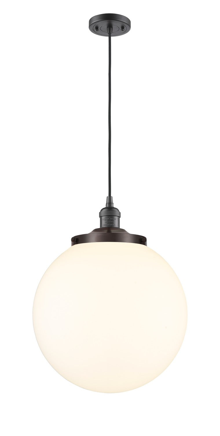 Innovations Franklin Restoration 201C-OB-G201-14 Pendant Light - Oil Rubbed Bronze