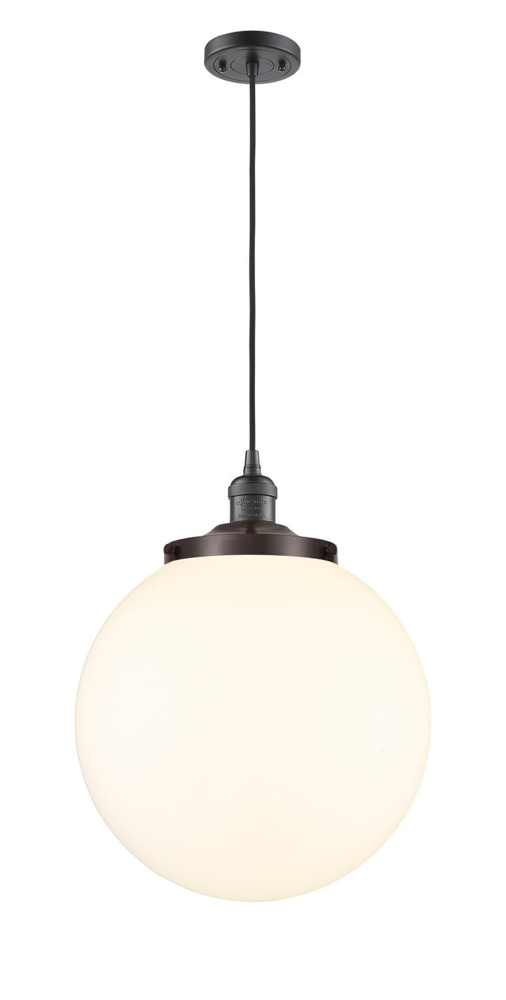 Innovations Franklin Restoration 201C-OB-G201-14 Pendant Light - Oil Rubbed Bronze