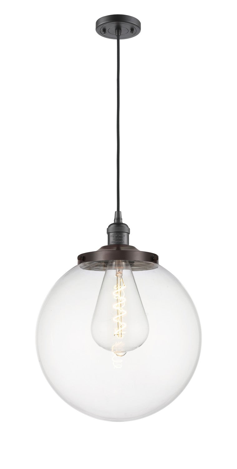 Innovations Franklin Restoration 201C-OB-G202-14 Pendant Light - Oil Rubbed Bronze