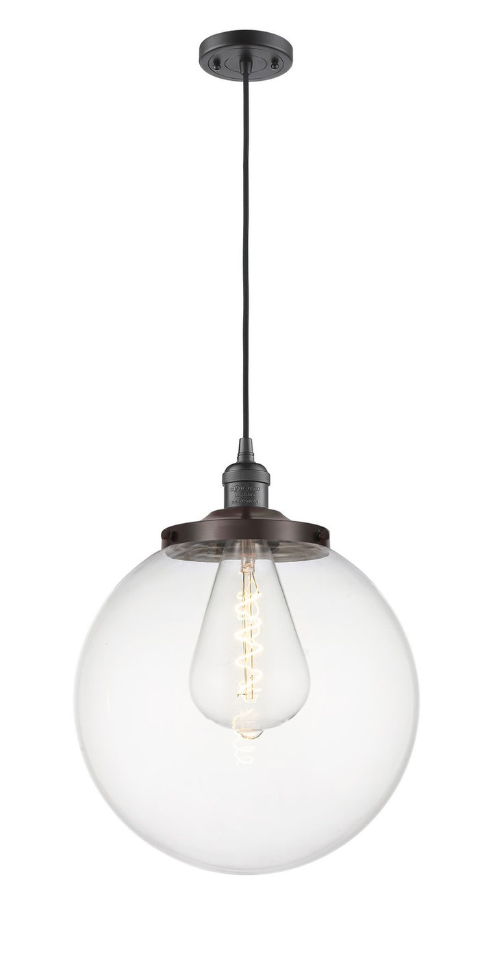 Innovations Franklin Restoration 201C-OB-G202-14 Pendant Light - Oil Rubbed Bronze