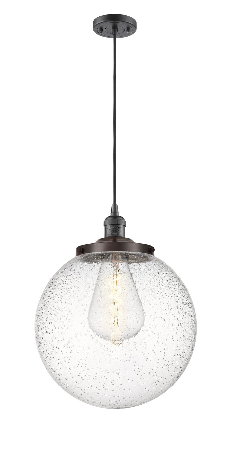 Innovations Franklin Restoration 201C-OB-G204-14 Pendant Light - Oil Rubbed Bronze