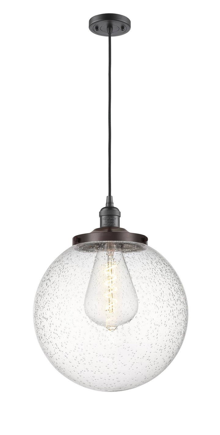 Innovations Franklin Restoration 201C-OB-G204-14 Pendant Light - Oil Rubbed Bronze