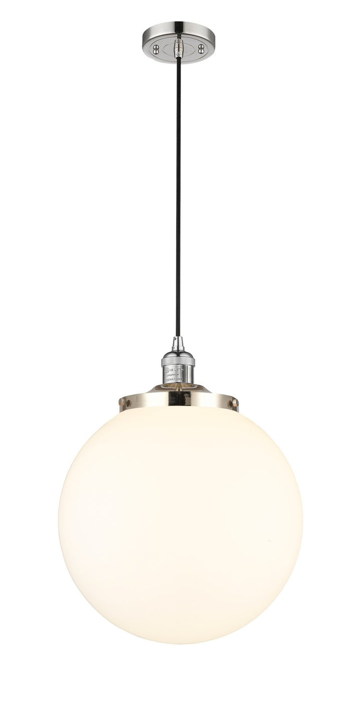 Innovations Franklin Restoration 201C-PN-G201-14 Pendant Light - Polished Nickel