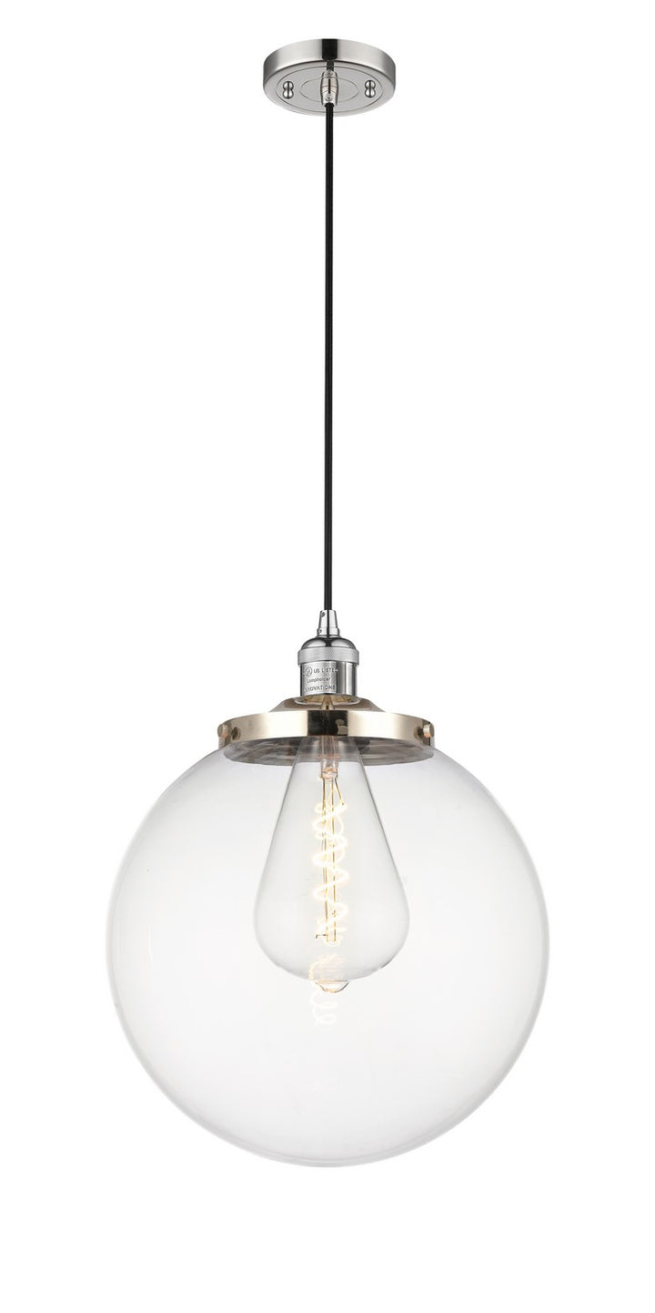Innovations Franklin Restoration 201C-PN-G202-14 Pendant Light - Polished Nickel
