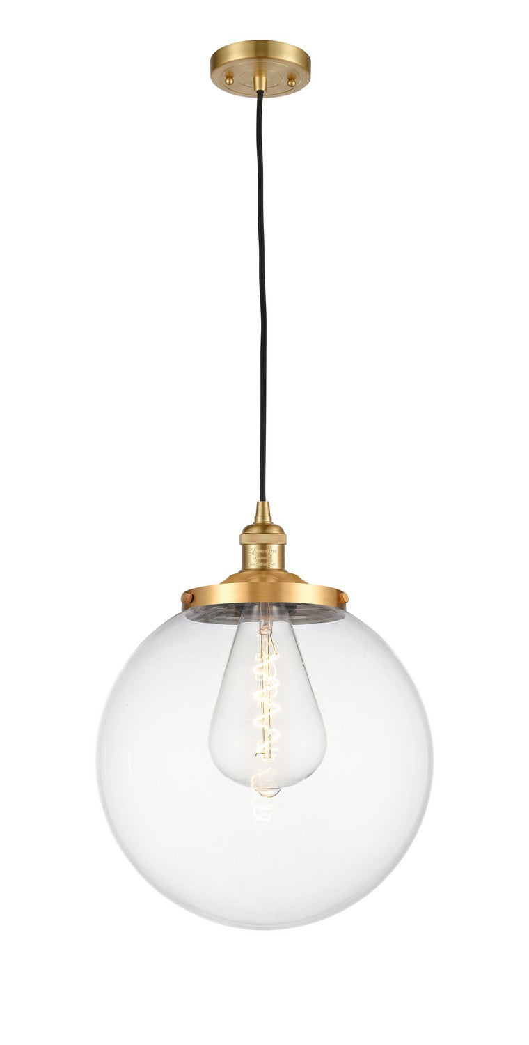 Innovations Franklin Restoration 201C-SG-G202-14 Pendant Light - Satin Gold