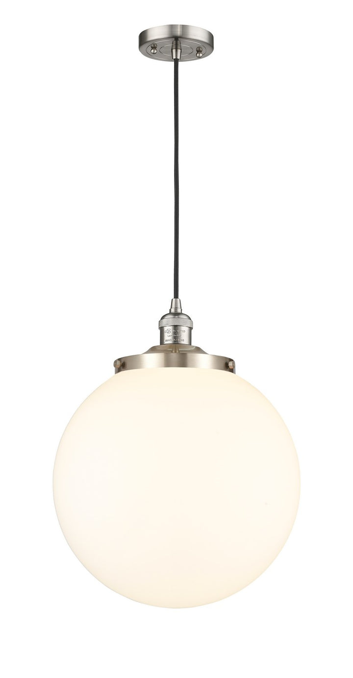 Innovations Franklin Restoration 201C-SN-G201-14 Pendant Light - Brushed Satin Nickel
