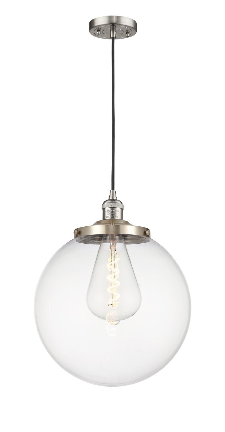 Innovations Franklin Restoration 201C-SN-G202-14 Pendant Light - Brushed Satin Nickel