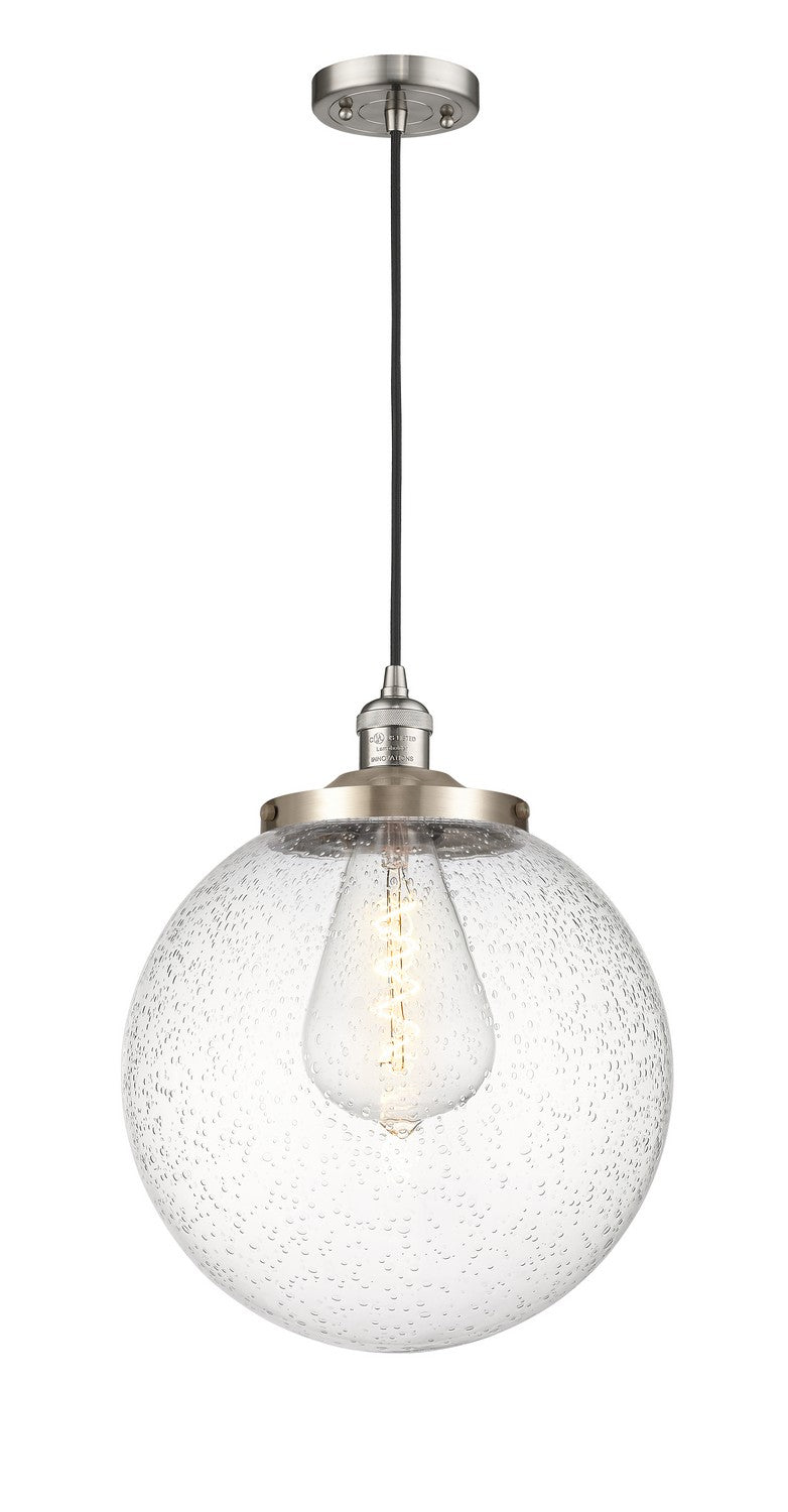 Innovations Franklin Restoration 201C-SN-G204-14 Pendant Light - Brushed Satin Nickel