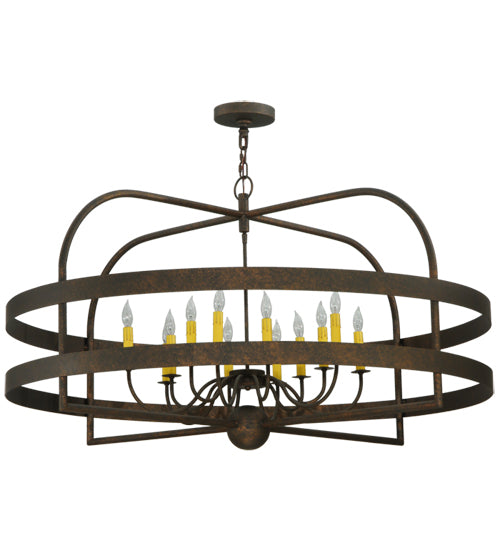 Meyda Tiffany Aldari 139590 Chandelier Light - Gilded Tobacco