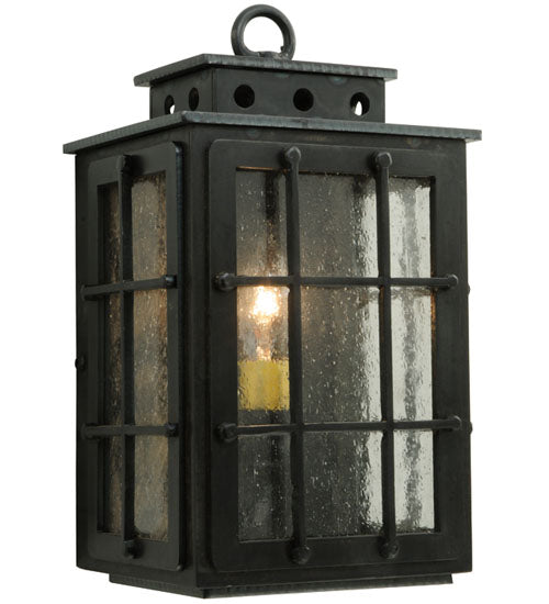 Meyda Tiffany Lighting 139653 Pontrefract One Light Wall Sconce Outdoor Bronze / Dark