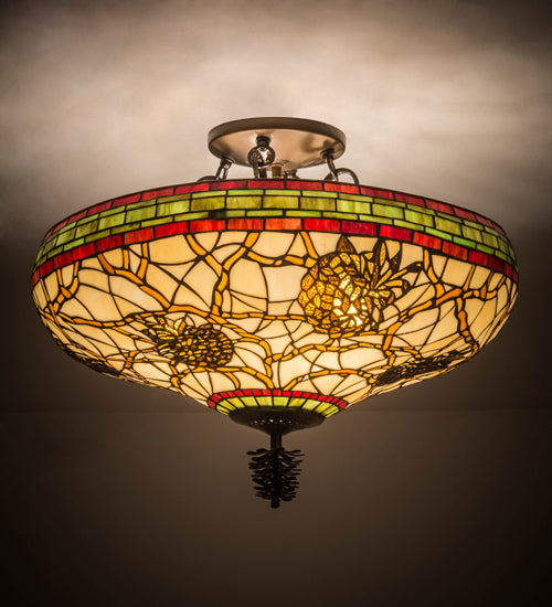 Meyda Tiffany Pinecone 139874 Ceiling Light - Antique Copper
