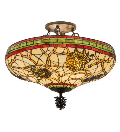 Meyda Tiffany Pinecone 139874 Ceiling Light - Antique Copper