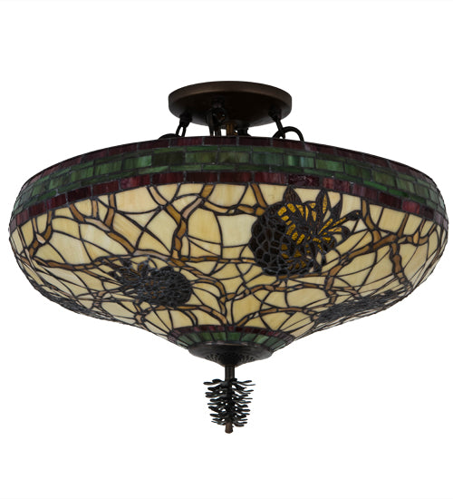 Meyda Tiffany Pinecone 139874 Ceiling Light - Antique Copper
