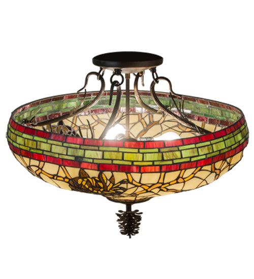 Meyda Tiffany Pinecone 139874 Ceiling Light - Antique Copper