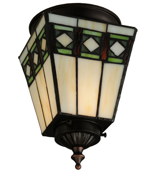 Meyda Tiffany Diamond Band Mission 139924 Ceiling Light - Polished Nickel
