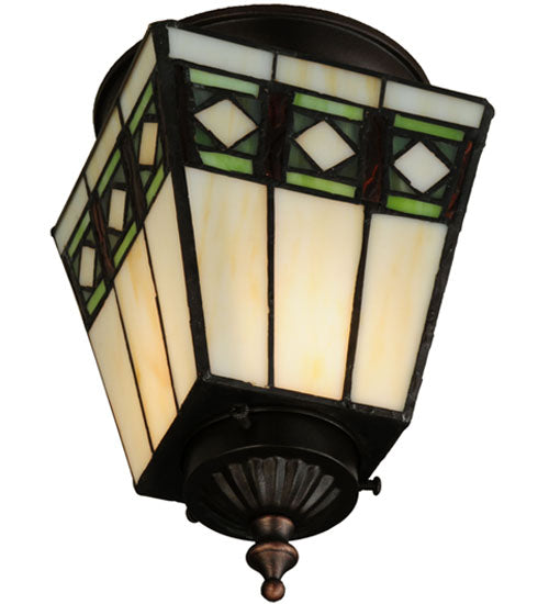 Meyda Tiffany Diamond Band Mission 139924 Ceiling Light - Polished Nickel