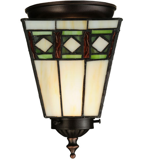 Meyda Tiffany Diamond Band Mission 139924 Ceiling Light - Polished Nickel