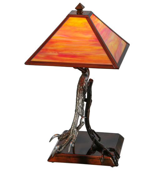Meyda Tiffany Lighting 139931 Eagle Claw One Light Table Lamp Lamp Two-Tone