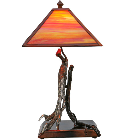 Meyda Tiffany Lighting 139931 Eagle Claw One Light Table Lamp Lamp Two-Tone