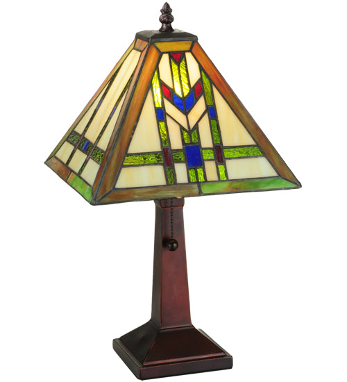 Meyda Tiffany Lighting 139973 Prairie Wheat One Light Table Base Lamp Bronze / Dark