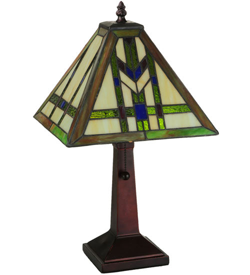 Meyda Tiffany Lighting 139973 Prairie Wheat One Light Table Base Lamp Bronze / Dark