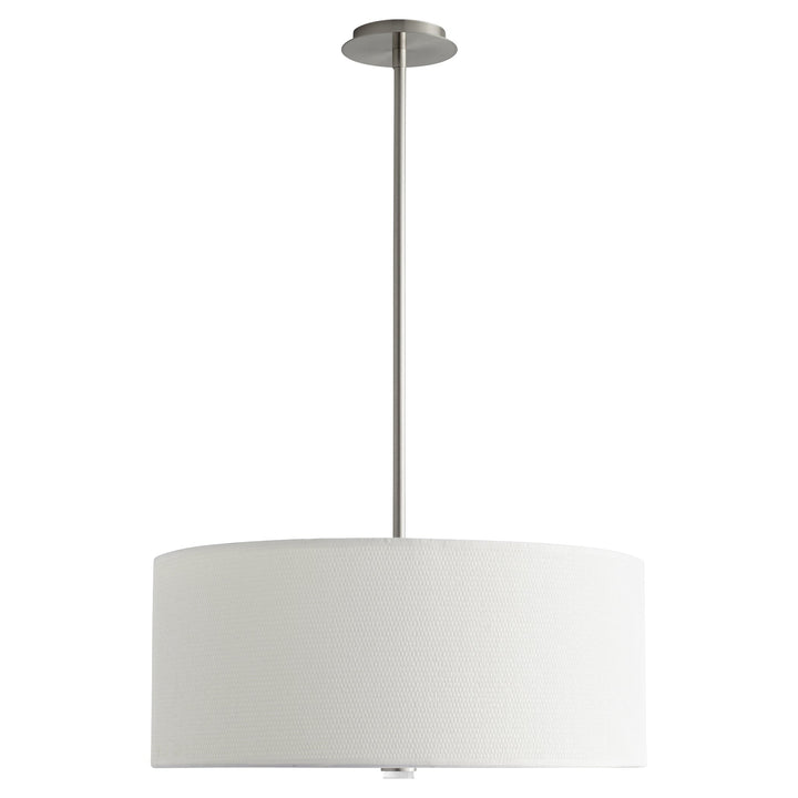 Oxygen Echo 3-639-24 Pendant Light - Satin Nickel W/ White Grass