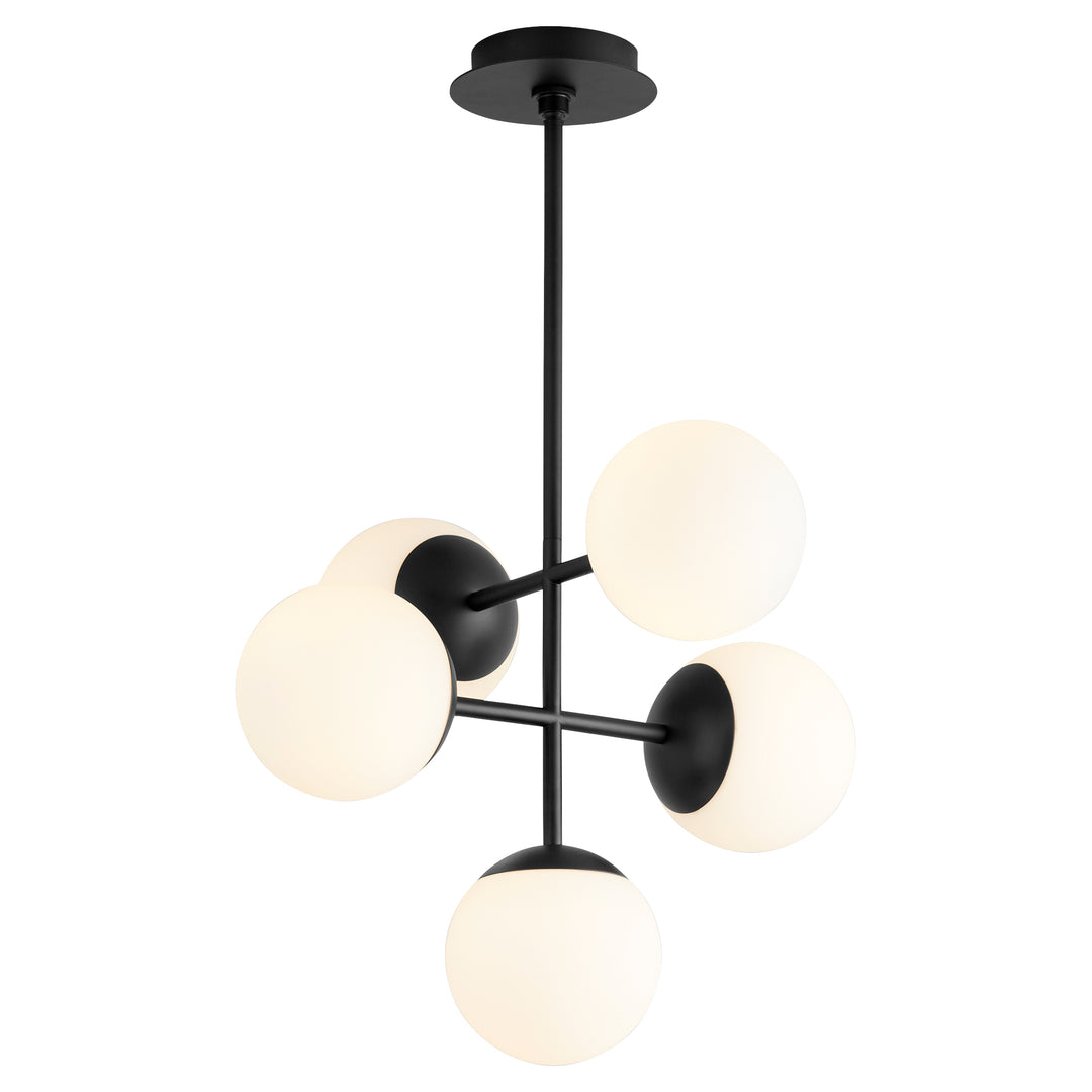 Oxygen Nebula 3-680-15 Chandelier Light - Black