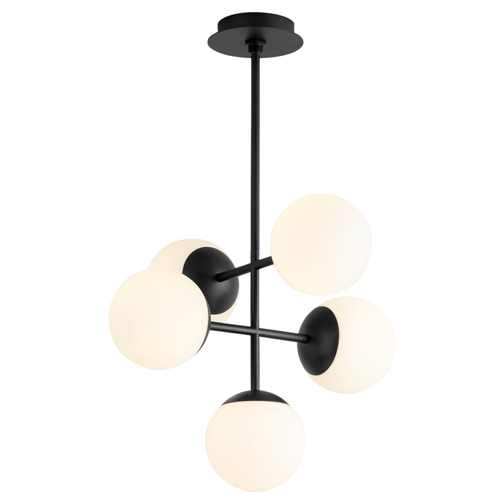 Oxygen Nebula 3-680-15 Chandelier Light - Black