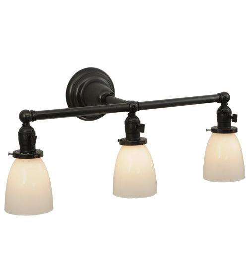 Meyda Tiffany Revival 140338 Bath Vanity Light 24 in. wide - Craftsman Brown