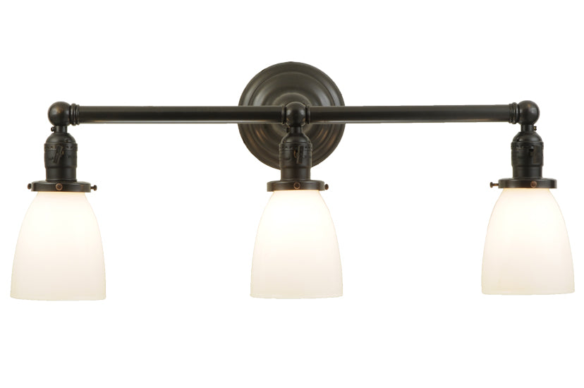 Meyda Tiffany Revival 140338 Bath Vanity Light 24 in. wide - Craftsman Brown