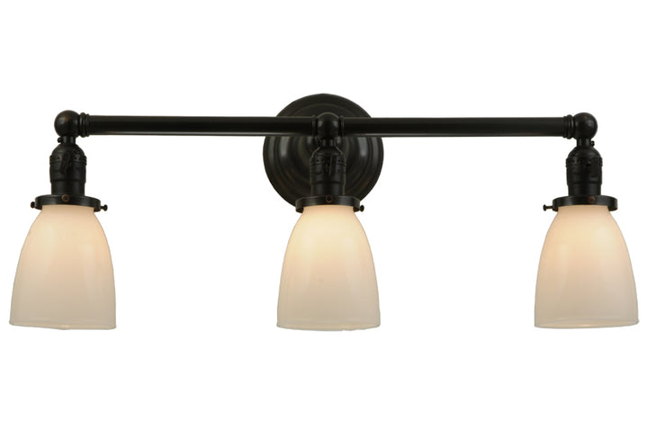 Meyda Tiffany Revival 140338 Bath Vanity Light 24 in. wide - Craftsman Brown